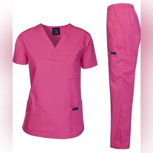 Dagacci Scrubs Medical Uniform Women and Man Scrubs Set Medical Scrubs Top